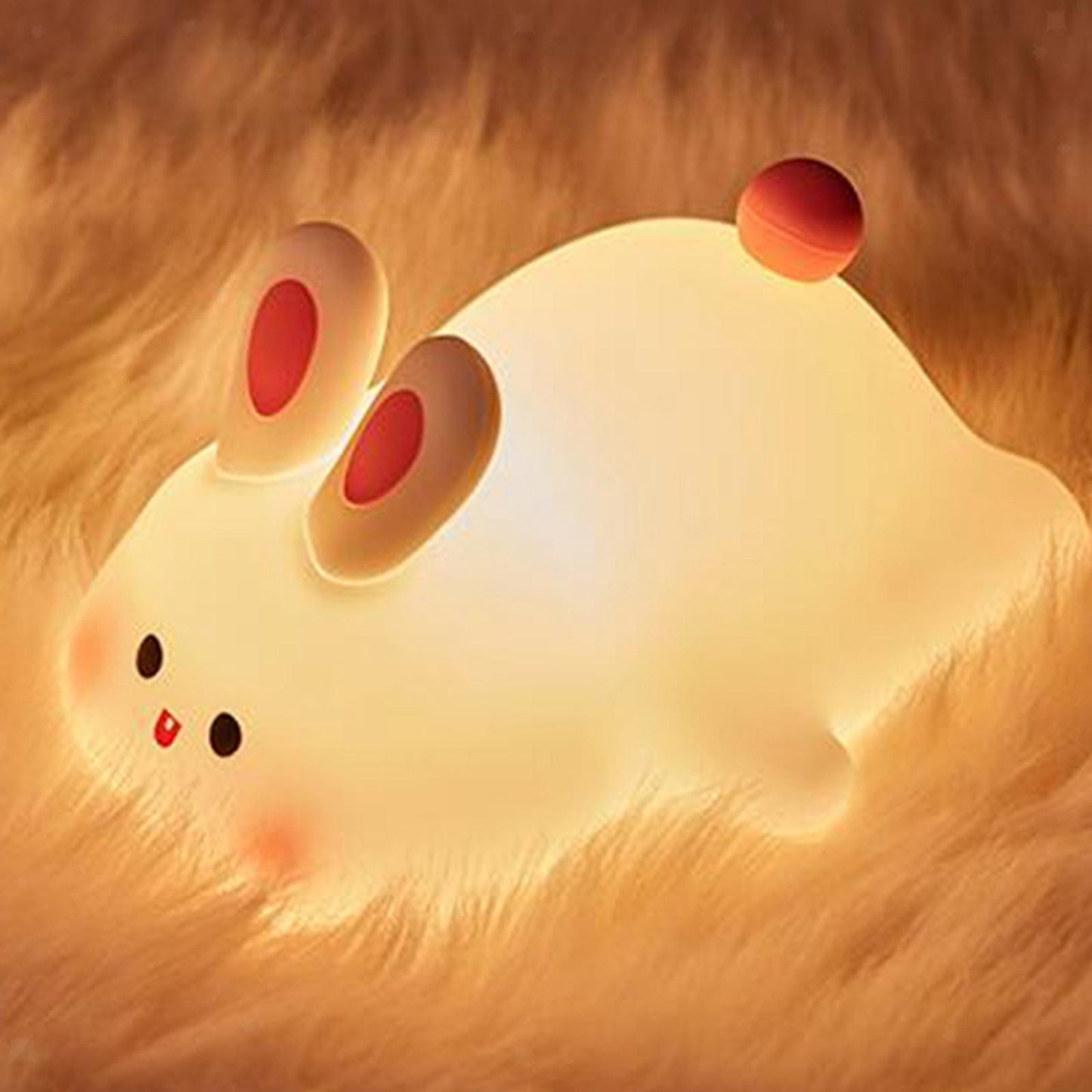 Bun the bunny night light, top view